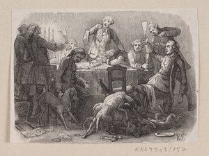 Ilustração para "Tudo no seu devido lugar" em H.C. Andersen, "Contos de fadas e histórias", Volume 2 de H.P. Hansen