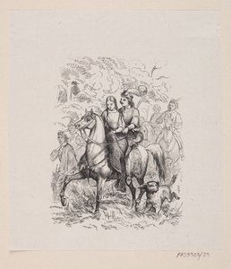 Ilustração para "The Wild Swans" em H.C. Andersen, "Contos de fadas e histórias", Volume 1 de H.P. Hansen