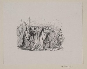 Ilustração para "The Wild Swans" em H.C. Andersen, "Contos de fadas e histórias", Volume 1 de H.P. Hansen