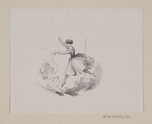 Ilustração para "The Steadfast Tin Soldier" em H.C. Andersen, "Contos de fadas e histórias", Volume 1