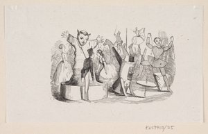 Ilustração para "The Steadfast Tin Soldier" em H.C. Andersen, "Contos de fadas e histórias", Volume 1 de H.P. Hansen