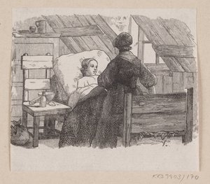 Ilustração para "Five from a Pea Pod" em H.C. Andersen, "Contos de fadas e histórias", Volume 2 de H.P. Hansen