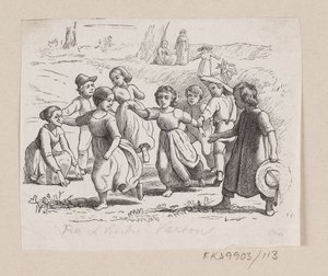 Ilustração para "From a Window in Vartou" em H.C. Andersen, "Contos e Contos de Fadas", Volume 2 de H.P. Hansen