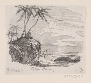 Ilustração para "Phoenix Bird" em H.C. Andersen, "Contos de fadas e histórias", Volume 2 de H.P. Hansen