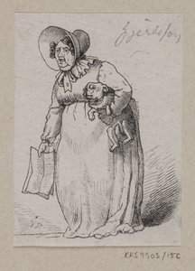 Ilustração para "Heart Sorrow" em H.C. Andersen, "Contos de fadas e histórias", Volume 2 de H.P. Hansen