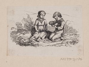 Ilustração para "Ib e a pequena Christine" em H.C. Andersen, "Contos de fadas e histórias", Volume 2