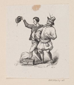 Ilustração para "A Roupa Nova do Imperador" em H.C. Andersen, "Contos de fadas e histórias", Volume 1 de H.P. Hansen