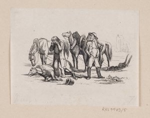 Ilustração para "Pequeno Claus e grande Claus" em H.C. Andersen, "Contos de fadas e histórias", Volume 1 de H.P. Hansen