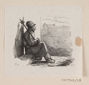 Ilustração para "Lykkens Kalosker" em H.C. Andersen, "Contos de fadas e histórias", Volume 1 de H.P. Hansen
