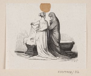 Ilustração para "Lykkens Kalosker" em H.C. Andersen, "Contos de fadas e histórias", Volume 1 de H.P. Hansen