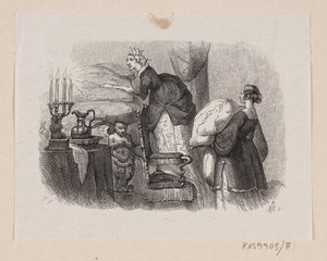 Ilustração para "A Princesa na Ervilha" em H.C. Andersen, "Contos de fadas e histórias", Volume 1