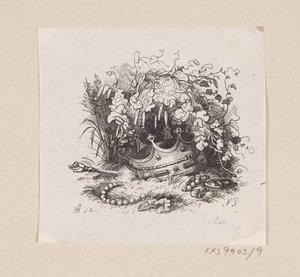 Ilustração para "A Princesa na Ervilha" em H.C. Andersen, "Contos de fadas e histórias", Volume 1