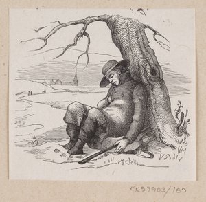 Ilustração para "Sob o Salgueiro" em H.C. Andersen, "Contos de fadas e histórias", Volume 2