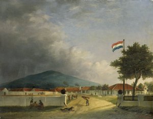 A fábrica de açúcar de Kedawong perto de Pasuruan, Java de H.Th. Hesselaar