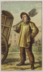 Dustman (cor litho) de H.W. (after) Petherick