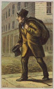 Velho Vestido (cor litho) de H.W. (after) Petherick