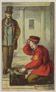 Shoeblack (cor litho) de H.W. (after) Petherick