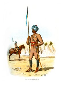 The 13th Bengal Lancers, c1890.