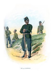 O terceiro Goorkhas, c1890.