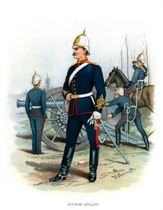 Artilharia vitoriana, c1890.