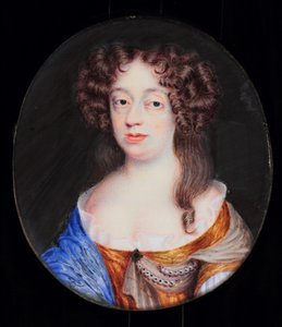 Frances Pierrepont, Duquesa de Newcastle (aguarela em marfim)