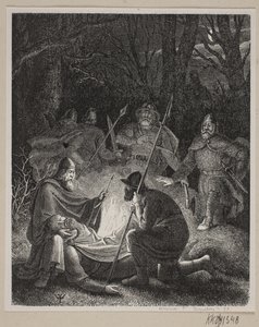 Ilustração para a História da Dinamarca de Fabricius. de H. C. Henneberg