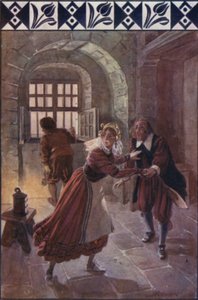 "Às nove desta noite", disse-lhe ela (cor litho)