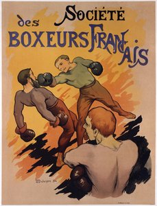 Cartaz publicitário da Sociedade dos Boxeadores Franceses, 1894