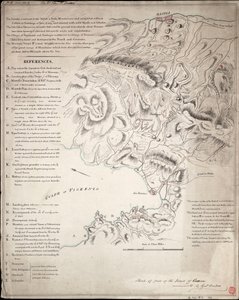 Esboço de uma parte da ilha da Córsega de H. Dundas