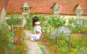 Jardim da casa de campo, verão de H. Francis Bate