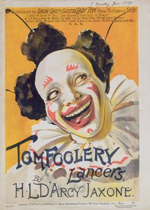 Capa da partitura de &39;Tom Foolery Lancers&39;, de HL D&39;Arcy Jaxone, 1898