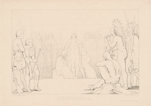 Ele por seu país sangrento ora ao céu de H. G. Watkins, after George Elgar Hicks
