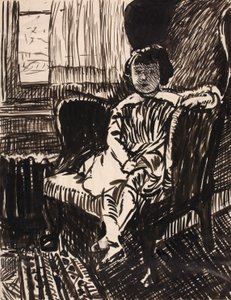 Sem título (Rapariga sentada numa cadeira) de H. Lyman Sayen
