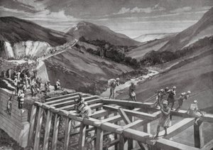 Barragem de Marib (litografia) de H. M. (after) Burton