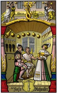 Barbeiro e wigmaker, século XVI 1849.