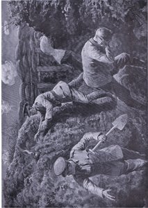 Segundo Tenente Rochfort pega uma bomba que estava prestes a explodir e a atira da trincheira (premiada com VC) (litho) de H. Ripperger