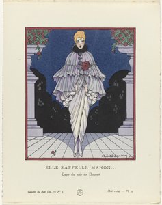 Gazette du Bon Ton, 1914 - No. 5, Pl. 45: Elle