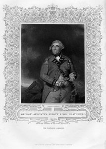 George Augustus Eliott 1717-1798, 1º Barão Heathfield, século XIX. de H. Robinson