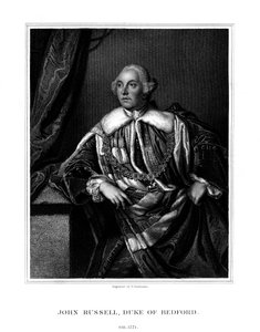 John Russell, 4o duque de Bedford, estadista britânico, 1832.