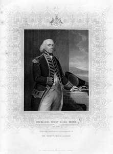 Richard Howe 1726-1799, 1º Earl Howe, almirante inglês, século XIX. de H. Robinson