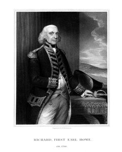 Richard Howe, 1o Earl Howe, almirante britânico, 1832. de H. Robinson