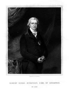 Robert Banks Jenkinson, 2º Conde de Liverpool, Primeiro Ministro do Reino Unido, 1834.