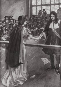 Um episódio medieval no Parlamento (litografia) de H. Tenison