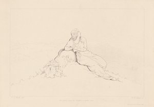 O nascer do sol atraiu seus pensamentos para a Europa de H. W. Collard, after George Elgar Hicks