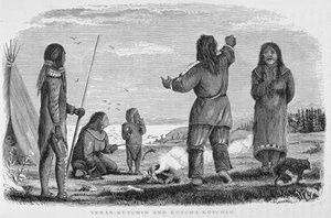 Tenan-Kutchin e Kutcha-Kutchin, de "Alaska and its Resources", de William H. Dall, gravados por John Andrew, pub. 1870