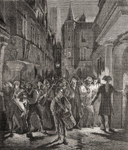 Paris guardada pelo povo, gravada por Pannemaker-Ligny (gravura) de H. de la (after) Charlerie