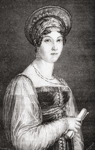 Mademoiselle Mars, gravada por La Plante, de "História da Revolução Francesa" por Louis Blanc (1811-82) de H. de la Charlerie