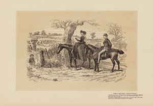 Um excelente campo de reflexão (gravura) de Hablot Knight (1815 92) Browne