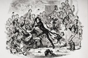 Ilustração para o Nicholas Nickleby de Charles Dickens de Hablot Knight (1815 92) Browne