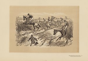 O Tumbletown Steeple-Chase, n.º 7, The Lane (gravura)